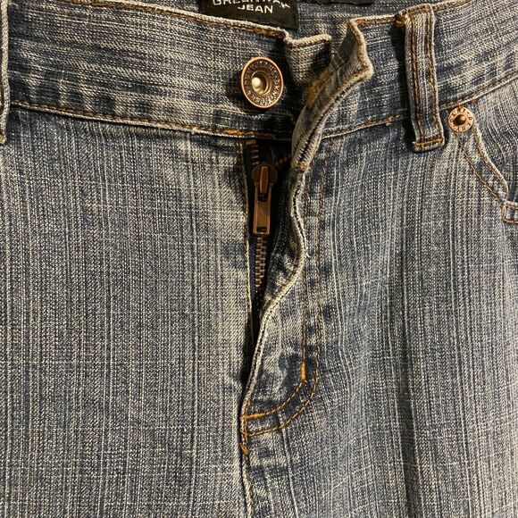 DKNY Jeans Women Greenwich Flared Leg Sz 10 Blue Cotton Blend Y2K Cowgirl Retro - Picture 5 of 9